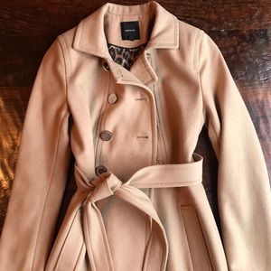 Express Camel Color Trench Coat